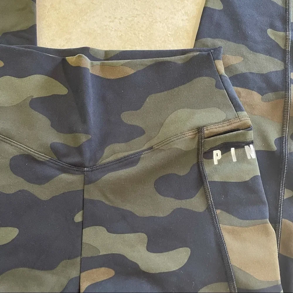 PINK Ultimate Leggings pants with pockets Camo Size Small S Victoria’s Secret - Picture 3 of 4
